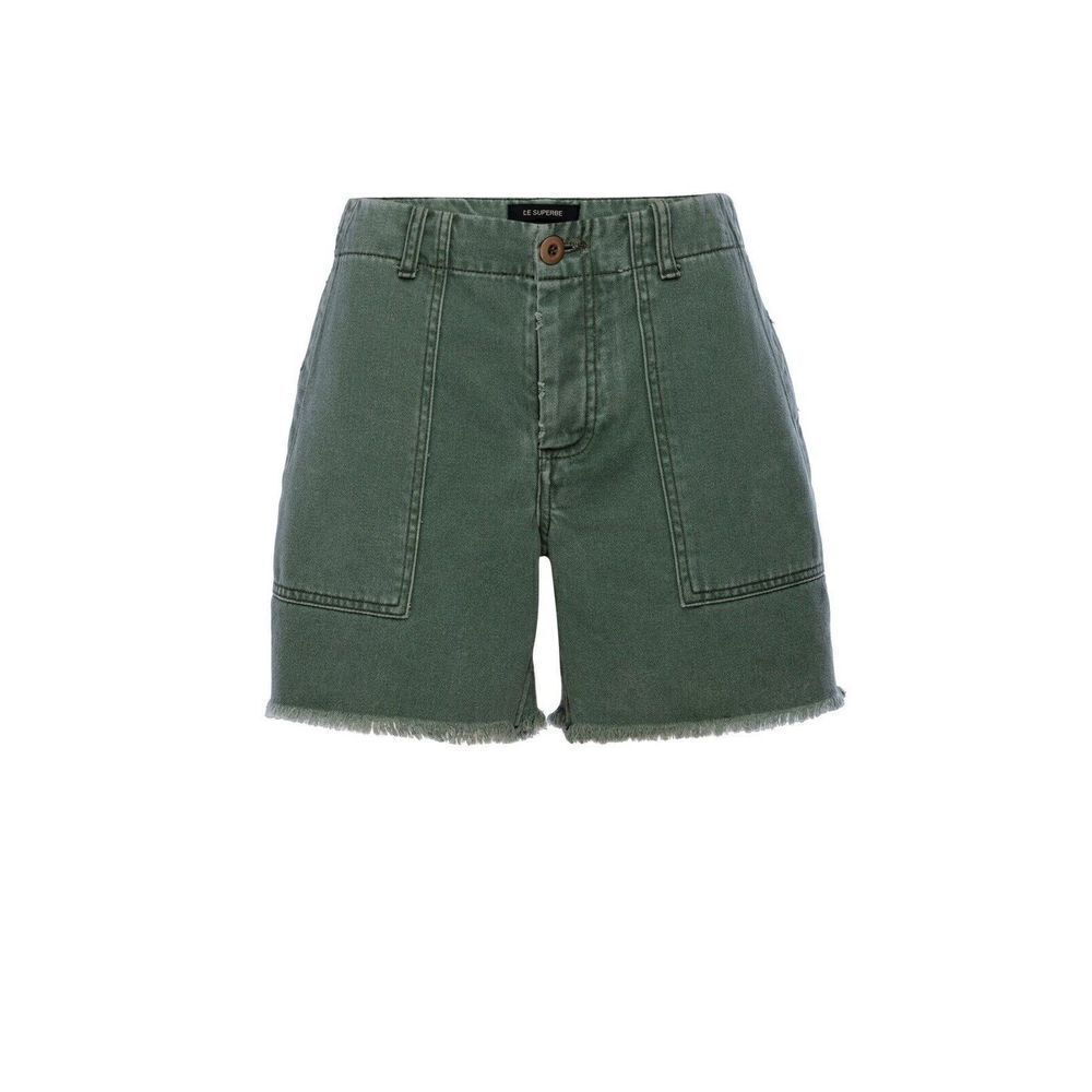 Le Superbe Shorts Womens sz 4 Beach Crawler Cut Off Shorts Kush Green